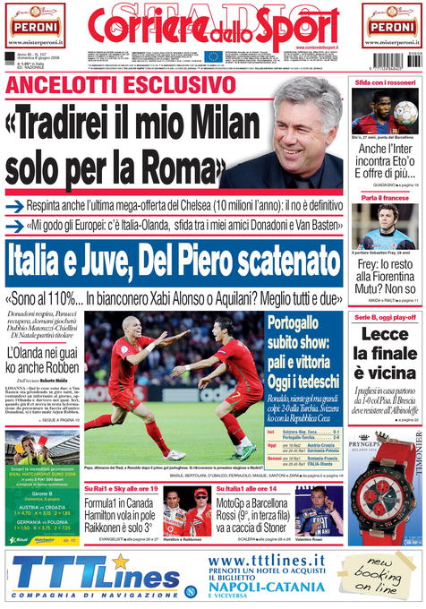 Corriere dello Sport " Scolari yalan söyledi" ! Fatih Terim kandı !