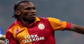 Didier Drogba in action for Galatasaray