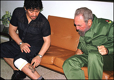 İşte Gerçek Lideler; Maradona ve Castro