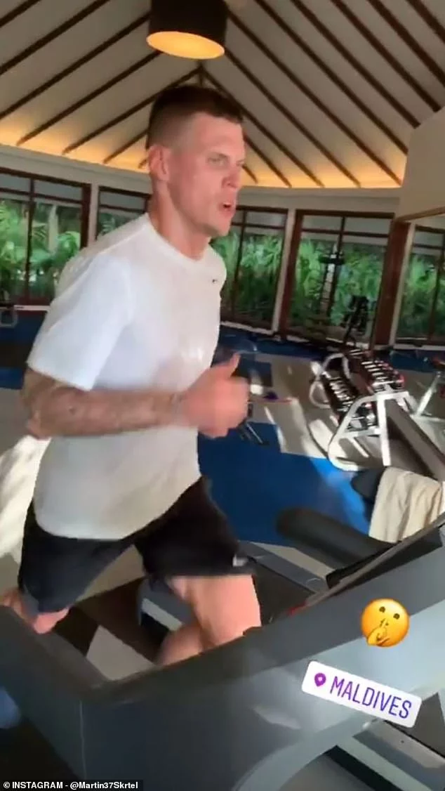 Fenerbahçeli Martin Skrtel tatil için Maldivler'i seçti! 6 Skrtel Maldivler tatilinde idmanlarını aksatmıyor