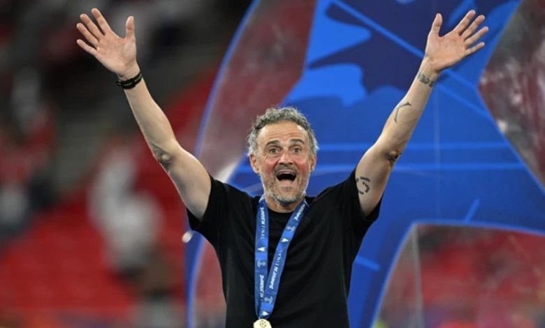 Luis Enrique PSG: Hedef üst üste üçüncü Şampiyonlar Ligi zaferi 1 Luis Enrique ikinci şampiyonlar ligi zaferini kutlarken