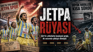 JetPA rüyası: Siirt’te paranın, yıldızların ve futbolun kısa ömürlü masalı 1 Bu hikâyenin merkezinde iki isim vardı: Siirtspor ve Fadıl Akgündüz’ün JetPA’sı. 1999’da kulüp, JetPA sponsorluğuyla Siirt Jet-PA Spor adını aldı.