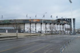 PAOK'un evi Toumba Stadyumu'nun dış cephesi