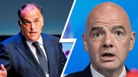 La Liga Başkanı Javier Tebas, FIFA Başkanı Gianni Infantino'nun futbol yönetimini sert sözlerle eleştirerek istifa çağrısında bulundu.