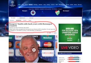 Glasgow Rangers 36 yıllık intikam peşinde!.. 1 bursasporuefa